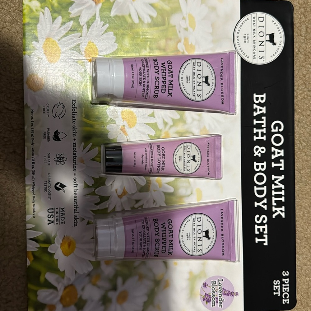 DIONIS Goat milk Scrub and Lotion set